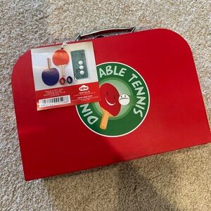 Red Table Tennis Set